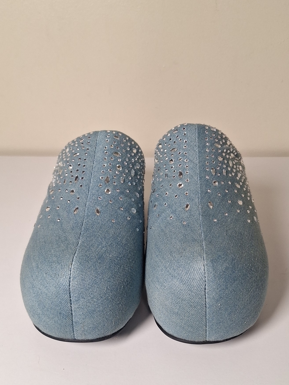 Simon Miller Light Blue Denim Embellished Bubble Platform Mule S1ze EU 39 - Picture 6 of 11